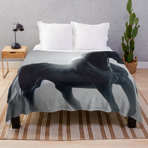 Item preview, horse in fog designed and sold by PeanutArtCorner.