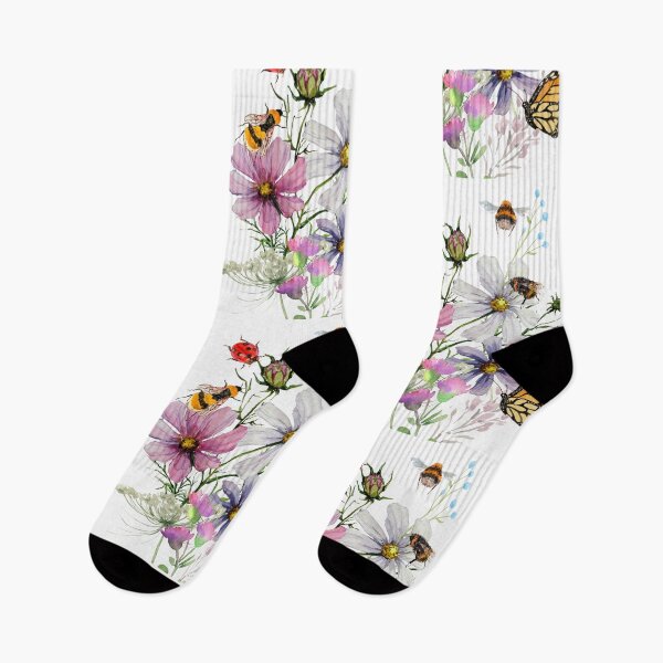 Item preview, Wildflower Watercolor Colorful Illustration Design  designed and sold by EarthArtDesigns.
