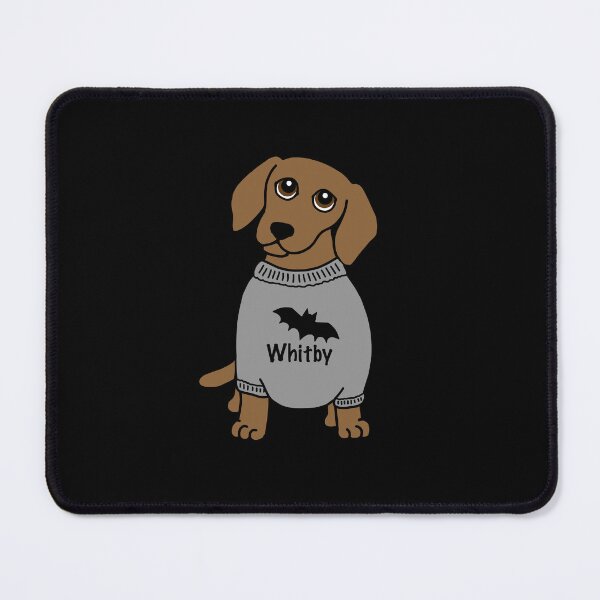 Item preview, Cute Dachshund Sausage Dog in a Whitby bat Jumper designed and sold by Scat the cat.