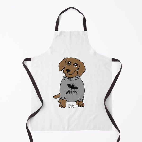 Item preview, Cute Dachshund Sausage Dog in a Whitby bat Jumper designed and sold by Scat the cat.