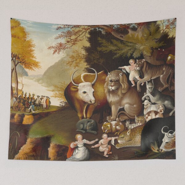 Item preview, Peaceable Kingdom | Edward Hicks | 1834 Biblical Art designed and sold by CJET.