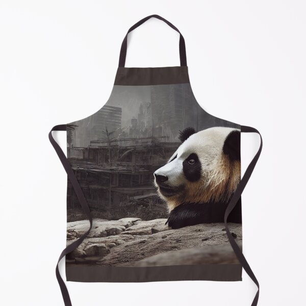 Item preview, Panda in a post-apocalyptic city. designed and sold by Maniock.