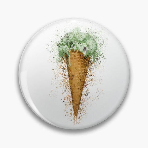 Item preview, Ice lolly, Ice Cream, Green, Mint, Kitchen, Food, Sweet, Splatter Print,  designed and sold by Pics-squiggles.