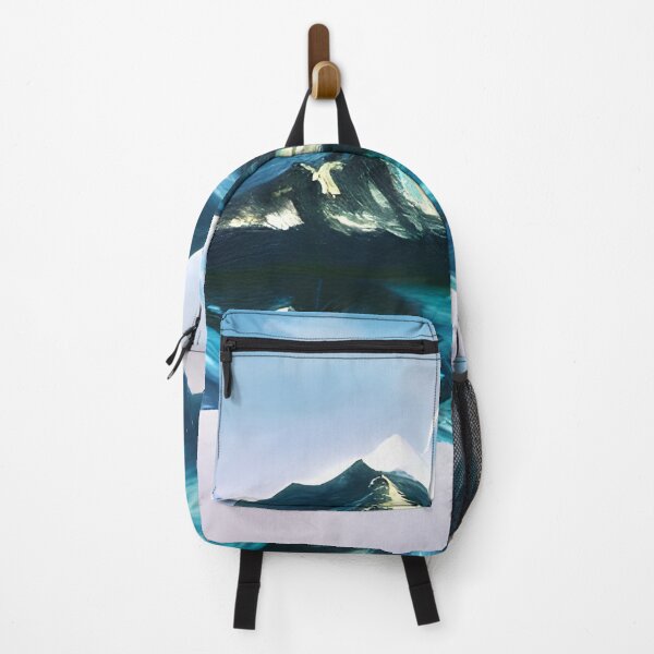 Item preview, mountains and lake reflection with photorealistic painting, nature painting #3 designed and sold by supeart.