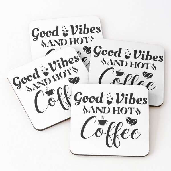 Item preview, Good Vibes and HOT Coffee designed and sold by MyMerch4u.