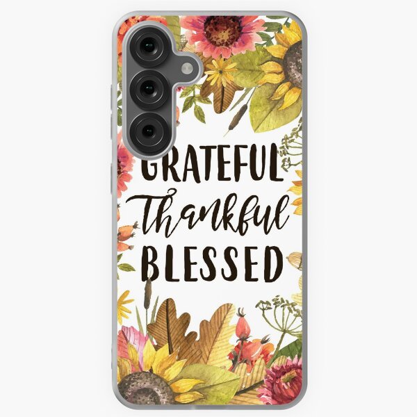 Item preview, Grateful Thankful Blessed Fall designed and sold by birchandbark.