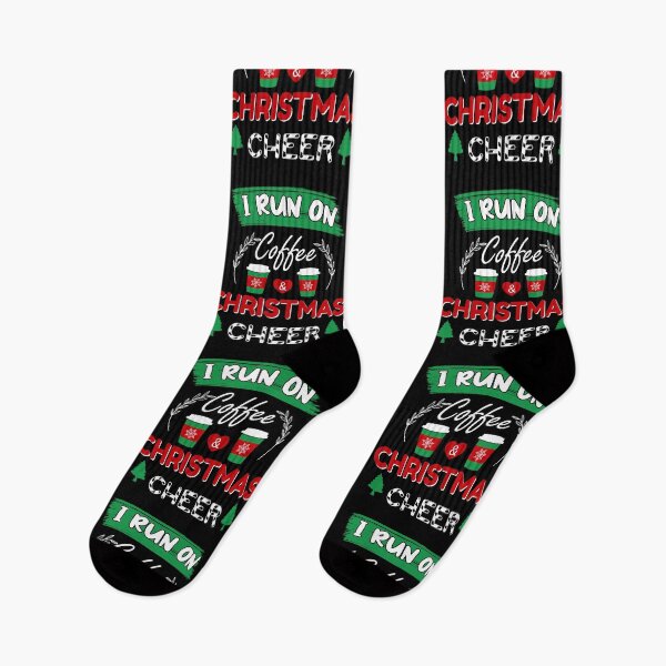 Item preview, I Run on Coffee and Cchristmas Cheer designed and sold by timizar.