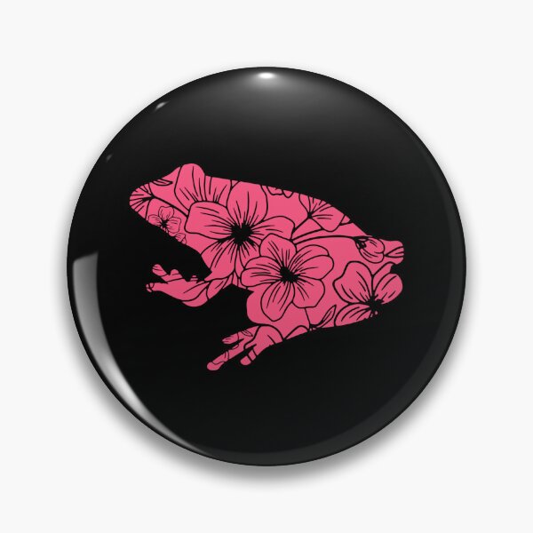 Artikelvorschau, Rosa Blumen-Frosch-lustiger Frosch-Tag entworfen und verkauft von TajfunX.
