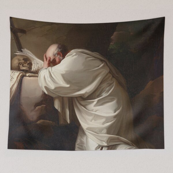 Item preview, Saint Bruno in Prayer | Circle of Pierre Subleyras | 1730 Christian Art designed and sold by CJET.