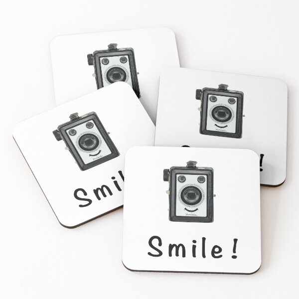 Item preview, Old Box Camera Smiley Happy Face designed and sold by vintage-designs.