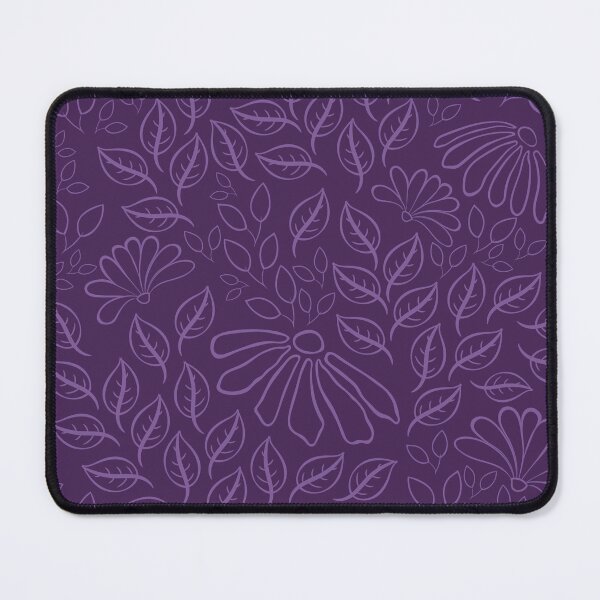 Item preview, Monochrome purple seamless repeat floral texture pattern design designed and sold by DesignsByMadiha.