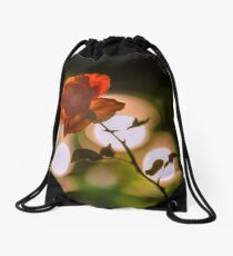 Flower macro Drawstring Bag