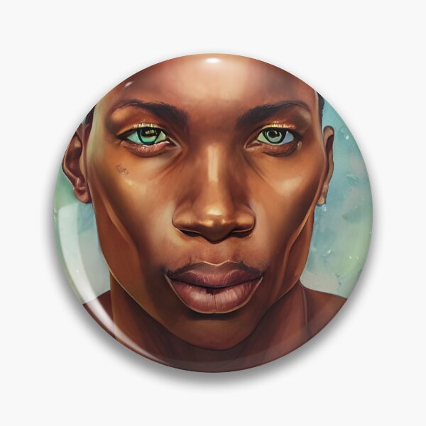 Item preview, Niles - Watercolor and ink - African American Queer Queen designed and sold by fruitfulskye.