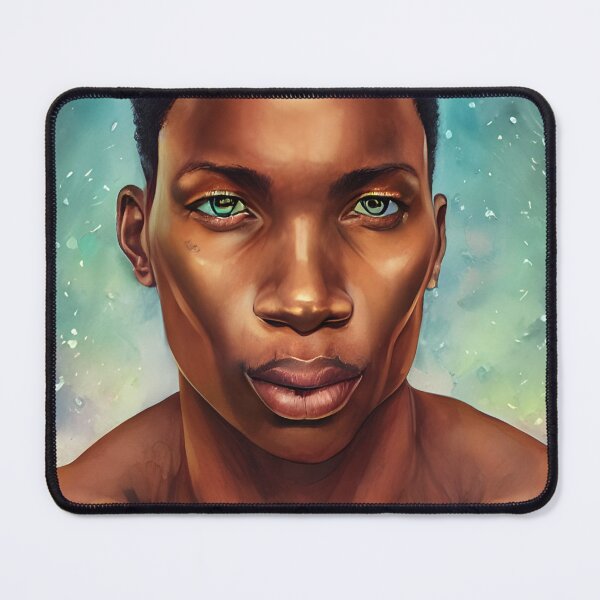 Item preview, Niles - Watercolor and ink - African American Queer Queen designed and sold by fruitfulskye.