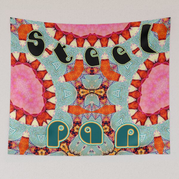 Item preview, PAINTING MOSAIC OF SHELLS FOR A SPLENDID AND UNIQUE CARNIVAL OF TRINIDAD AND TOBAGO - VIBRANT ABSTRACT STEEL PAN ATMOSPHERE ORCHESTRA . designed and sold by Ralek.