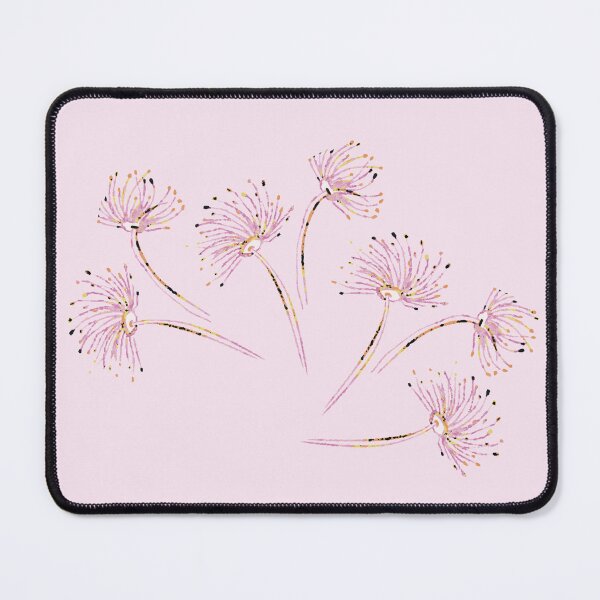 Item preview, Feathery Florals in pink, orange and yellow designed and sold by DrawForth2020.