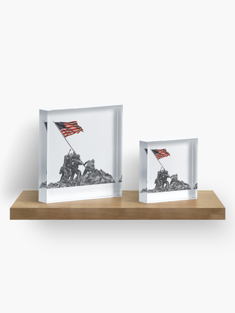 Alternate view of Soldiers Raising US Flag at Iwo Jima Acrylic Block