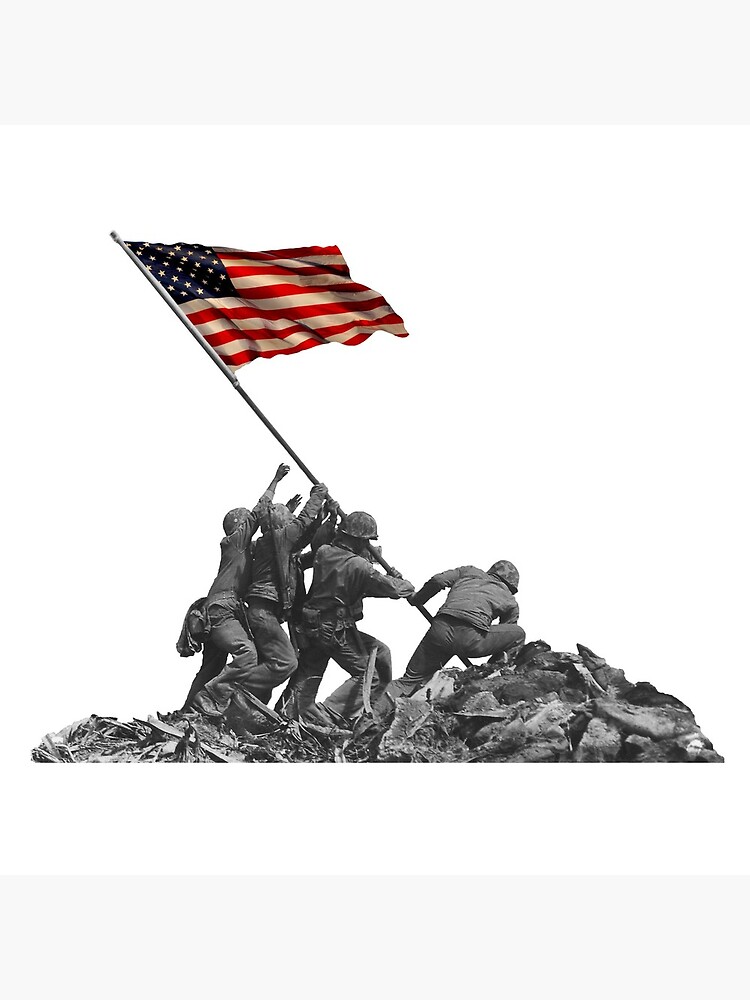 Soldiers Raising US Flag at Iwo Jima by tpz757