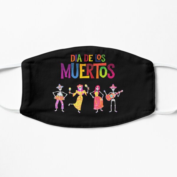 Colorful Dots Dia De Los Muertos Day Of The Dead Flat Mask