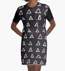 Geometrisch T-Shirt Kleid