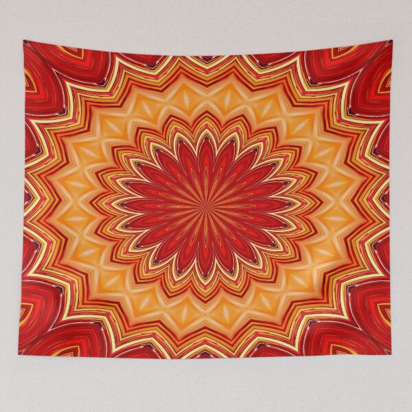 Item preview, RED STAR MANDALA designed and sold by Teresa Chipperfield.