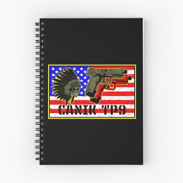 Item preview, Canik TP-9 TP9 Pistol 3D Retro Anime Gun - Apache Warrior USA American Flag Operator - Military designed and sold by Warhawk Designs.