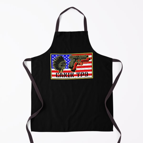 Item preview, Canik TP-9 TP9 Pistol 3D Retro Anime Gun - Apache Warrior USA American Flag Operator - Military designed and sold by Warhawk Designs.