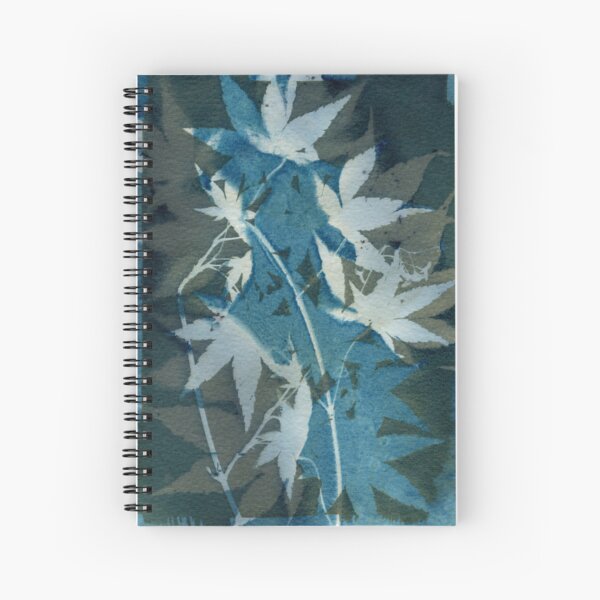 Double Exposed Japanese Maples Spiral Notebook