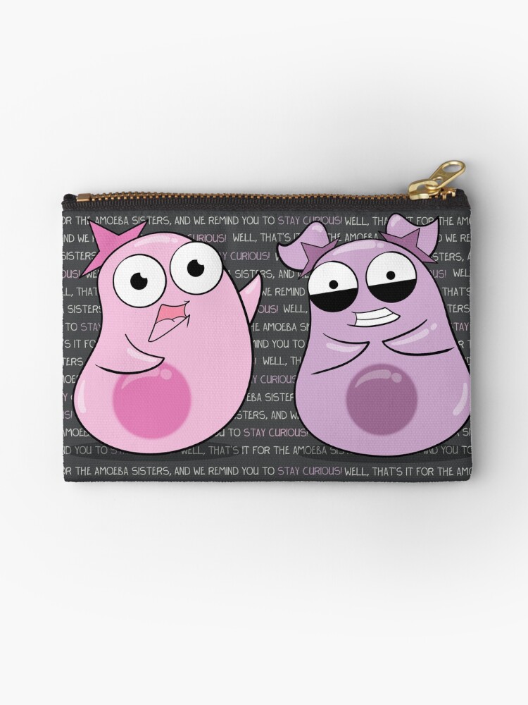Thumbnail 1 of 4, Zipper Pouch, Amoeba Sisters Catchphrase designed and sold by amoebasisters.