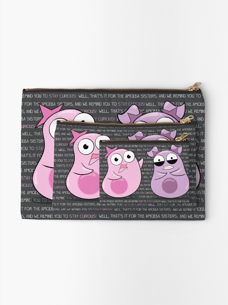 Thumbnail 2 of 4, Zipper Pouch, Amoeba Sisters Catchphrase designed and sold by amoebasisters.