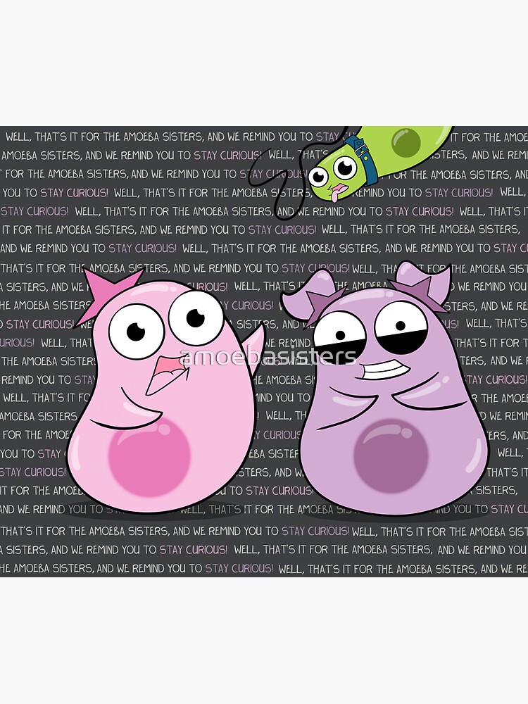 Thumbnail 3 of 3, Sticker, Amoeba Sisters Catchphrase designed and sold by amoebasisters.