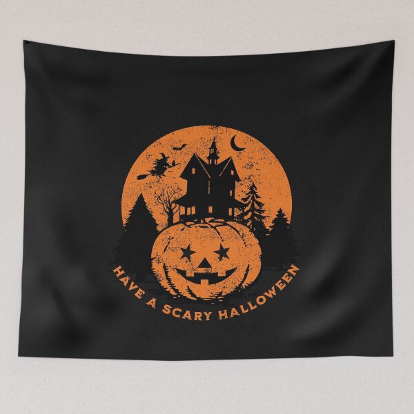 Item preview, Scary Halloween gothic pumpkin designed and sold by KVDcreations.