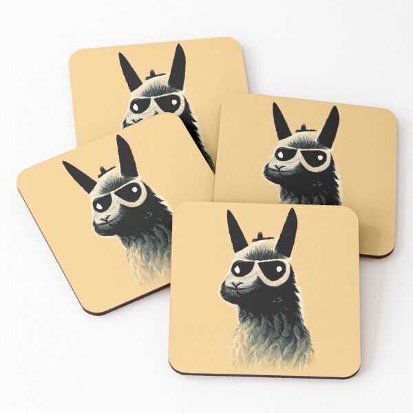 Item preview, Llama Wearing Sunglasses Art Print designed and sold by ThePurpleMelon.