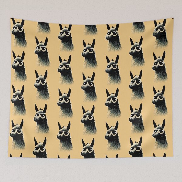 Item preview, Llama Wearing Sunglasses Art Print designed and sold by ThePurpleMelon.