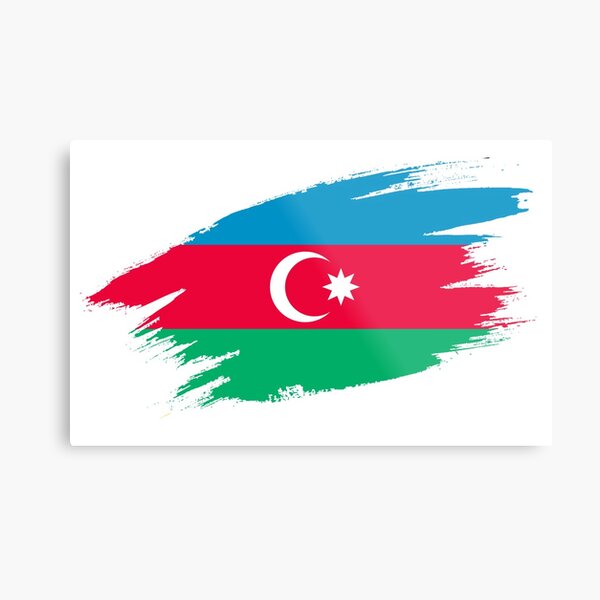 SUMGAYIT AZERBAIJAN Aluminum Street Sign Azerbaijani flag city country road wal