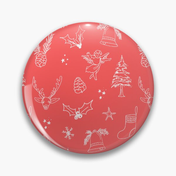 Item preview, Christmas ornaments pattern - red designed and sold by Anis Illustration.