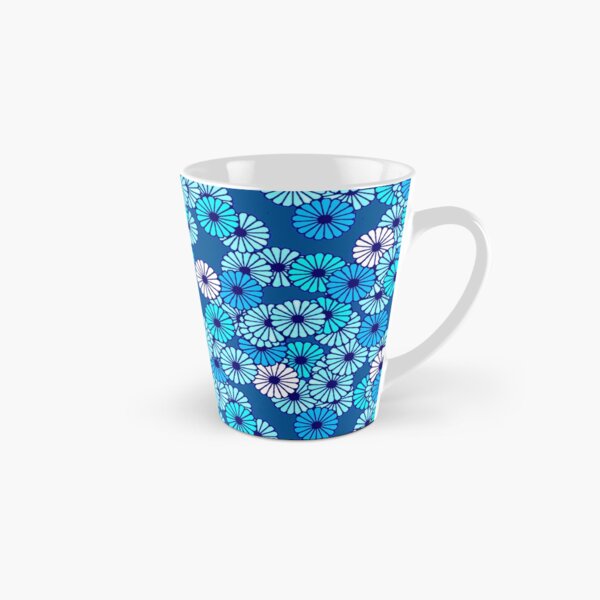 Item preview, Art Deco Flower Pattern, Cobalt Blue designed and sold by Marymarice.