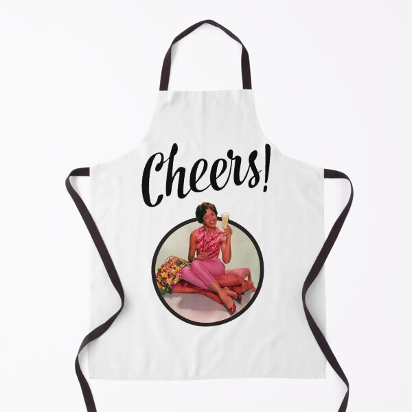Item preview, Cheers!!! black circle and lady inviting us a drink! designed and sold by OptLuv.