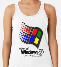 WINDOWS 95 (white/no clouds) Women's Tank Top