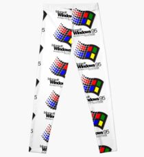 WINDOWS 95 (weiß / keine Wolken) Leggings