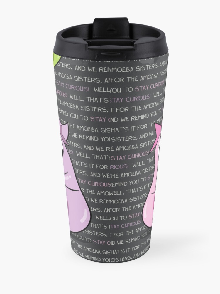 Alternate view of Amoeba Sisters Catchphrase Travel Coffee Mug
