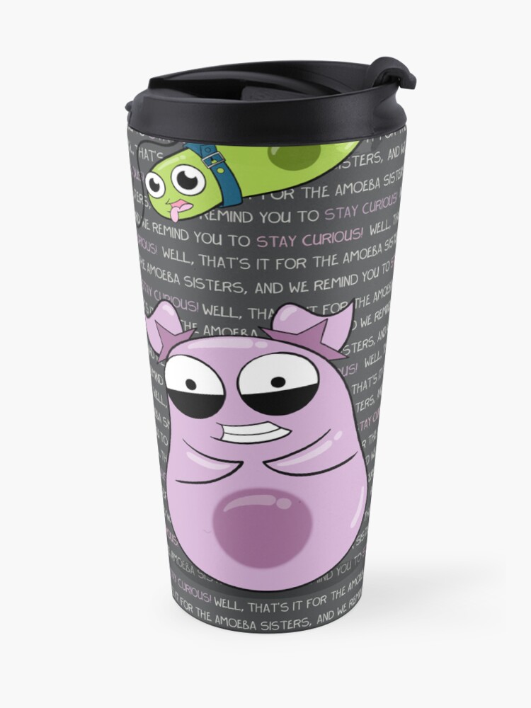 Alternate view of Amoeba Sisters Catchphrase Travel Coffee Mug