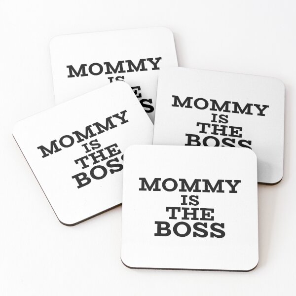 Item preview, Mommy is the boss- black text designed and sold by josephsteez.