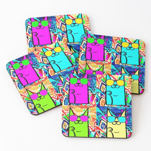 Item preview, pop art cool cat kitten rock designed and sold by LoEndT-Shirts.