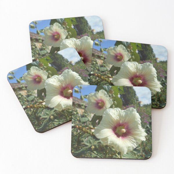Item preview, Cream coloured Hollyhocks designed and sold by Floral-Art.