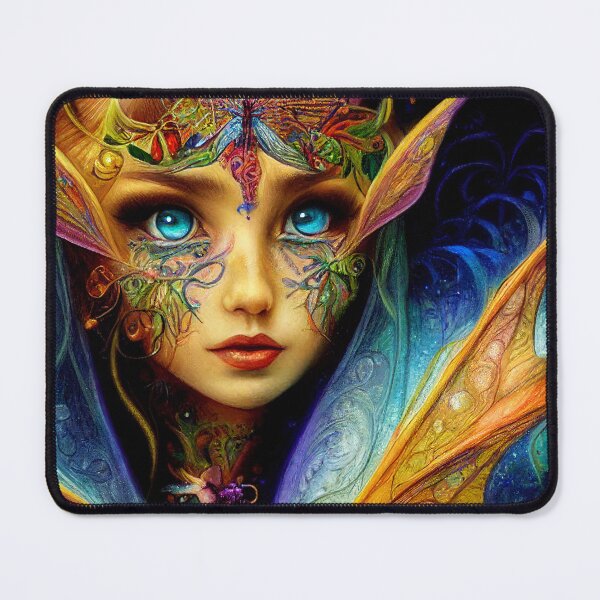 Item preview, Ornate Rainbow Faerie Face designed and sold by fairytailsaiart.