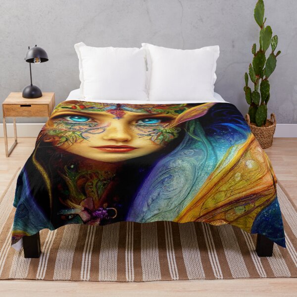 Item preview, Ornate Rainbow Faerie Face designed and sold by fairytailsaiart.