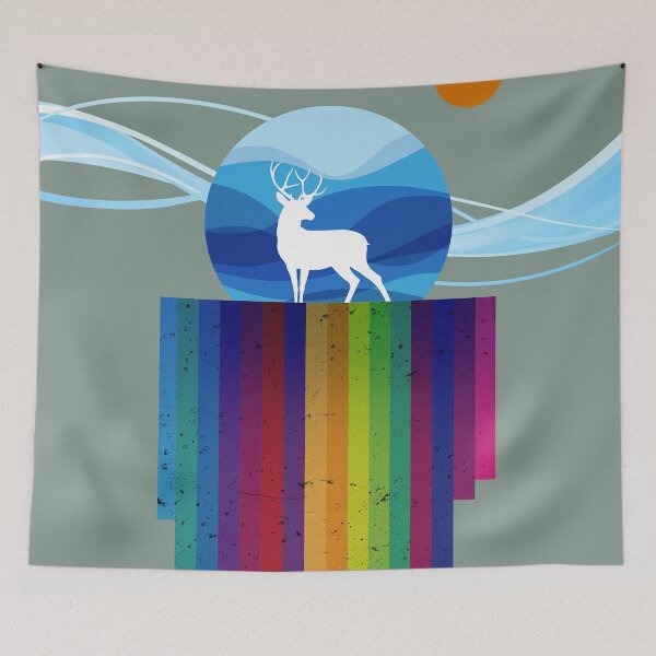 Item preview, Deer Harmony No. 1 designed and sold by WallGarden.