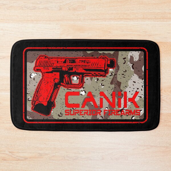 Item preview, Canik TP-9 TP9 Pistol 3D Retro Anime Gun - Warrior Operator - Badge - Camo Desert designed and sold by Warhawk Designs.