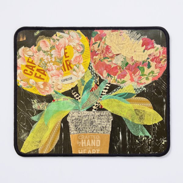 Item preview, Cafe Paris coffee-themed collage floral designed and sold by heidimenzel.